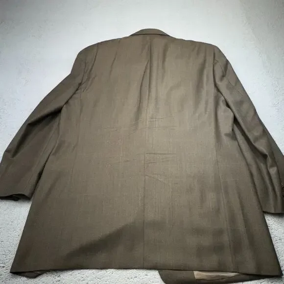 Canali Sport Coat Mens 44 R Brown Italian Wool Blazer Suit Jacket Office Wear‎